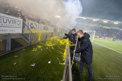 Tijdens NAC - SC Heerenveen hielden de Breda Loco's een actie, waarbij diverse spandoeken over de tribunes getoond werden.
