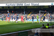 Attack of Chesterfield, with the wooden East Stand in the back