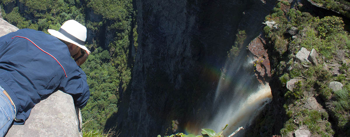 The Cachoeira da Fumaca in Chapada Diamantina, the highest waterfall in Brazil